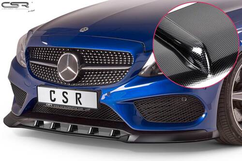Mercedes Benz C-Klasse C205/A205 14-18 Накладка на передний бампер Carbon look