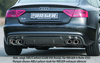 Audi A5 S-Line 11-16 Sportback Накладка на задний бампер/диффузор carbon look глянцевая