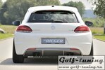 VW Scirocco 08-17 R-Line Диффузор для заднего бампера carbon look