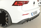 VW Golf 8 GTI Clubsport 20- Диффузор для заднего бампера под покраску