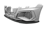Audi A3 8Y S-Line / S3 8Y 20- Накладка на передний бампер Carbon look