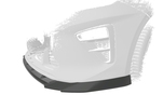 Kia Ceed 18-21 Накладка на передний бампер Carbon look матовая