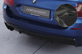 BMW 5er F10/F11 M-Paket 10-17 Накладка на задний бампер Carbon look