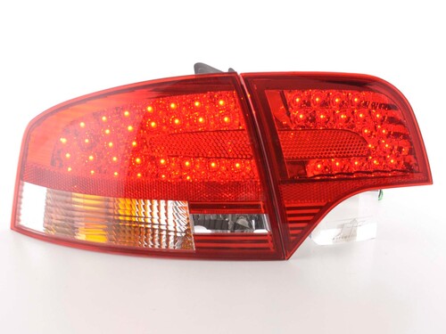 Audi A4 B7 04-08 Седан Фонари светодиодные, красно-белые
