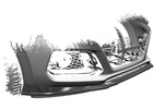 Hyundai i10 N-Line 20- Накладка на передний бампер Carbon look