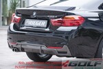 BMW F32/F33/F36 12-15/15- Диффузор заднего бампера carbon look