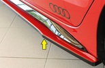 Audi A3 GY 5Дв 19- Накладки/сплиттеры под S Line пороги