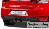 VW Golf 6 GTI / GTD Накладка на задний бампер R20 Look