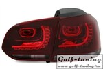 VW Golf 6 Фонари светодиодные, красно-тонированные R20