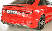Audi A3 8V Седан/Кабрио 16-19 Накладка на задний бампер/диффузор carbon look