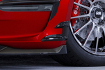 Tesla Model 3 17- Накладки на передний бампер боковые Carbon look