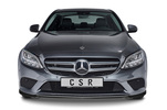 Mercedes Benz C-Klasse W205/S205/V205/C205/A205 18-21 Накладка переднего бампера Carbon look матовая