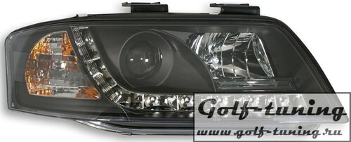 Audi A6 4B 97-01 Фары Devil eyes, Dayline черные