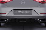 Mercedes Benz CLS (C257) Coupe 18-21 Накладка на задний бампер Carbon look