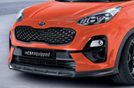 Kia Sportage 18- Накладка переднего бампера Carbon look