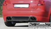 Audi A4 B7 04-08 Накладка на задний бампер carbon look