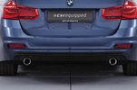 BMW 3er F31 Универсал 15-19 Накладка на задний бампер Carbon look матовая
