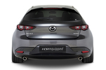 Mazda 3 19- Спойлер на крышку багажника Carbon look матовый