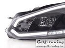 VW Golf 6 Фары lightbar design черные