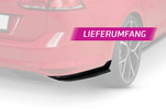 VW Golf 7 универсал 13-17 Боковые накладки на задний бампер Carbon look матовые