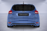 Ford Focus 3 ST-Line 15-18 Накладка на задний бампер Carbon look