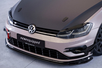 VW Golf 7 R 17-21 Накладки на передний бампер Carbon look