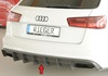 Audi A6 4G/C7 14-18 Диффузор для заднего S Line бампера черный под фаркоп