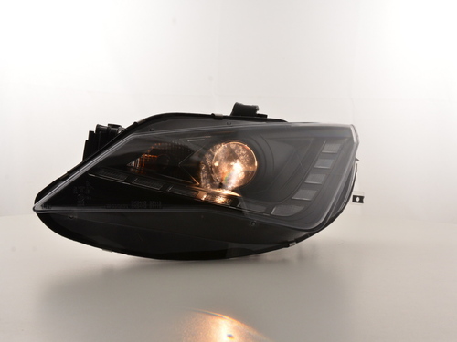 Seat Ibiza 6J 12- Фары с LED габаритами черные