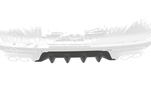 Cupra Formentor 20- Накладка на задний бампер глянцевая
