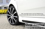 Fiat Grande Punto 05- Накладки на пороги Carbon Look