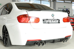 BMW F30/F31 12-15/15- Накладка на задний бампер/диффузор 335i-/340i-Look глянцевая