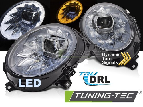 MINI COOPER F54 F55 F56 14-21 Фары светодиодные full led хром