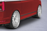 VW T5 / T6 / T6.1 Накладки на пороги Carbon Look глянец