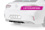 Opel Insignia B Grand Sport GSi 17- Накладка на задний бампер Carbon look матовая