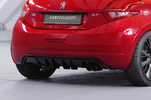 Peugeot 208 GTi 14-18 Накладка на задний бампер Carbon look матовая
