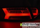 Audi A6 4F 08-11 Седан Фонари светодиодные Led bar design красно-белые