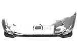 BMW X3 M Competition 21- Накладка на передний бампер матовая