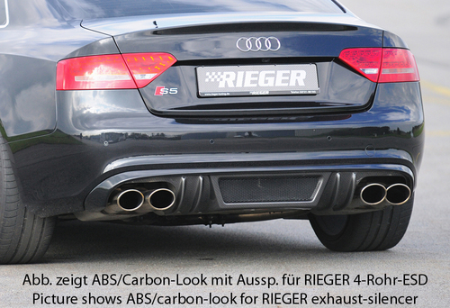 Audi S5 B8/B81 07-11 Sportback Накладка на задний бампер/диффузор
