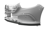 Mercedes Benz E-Klasse W213 16- Накладка переднего бампера Carbon look матовая