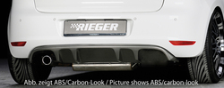 VW Golf 6 Диффузор для заднего бампера Carbon Look