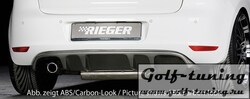 VW Golf 6 Диффузор для заднего бампера черный