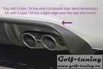 Audi A4/S4 B8 07-11 Диффузор для заднего бампера черный