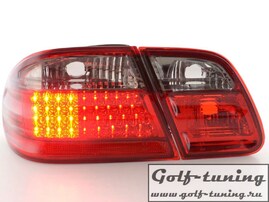 Mercedes W210 95-98 Фонари светодиодные, красно-тонированные