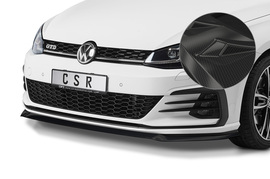 VW Golf VII GTI/GTD 2017-2020 (Facelift) Накладка на передний бампер carbon look