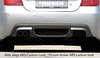 BMW E60/E61 03-11 Седан/Универсал Накладка на задний бампер/диффузор черная