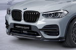 BMW X3 17-21 Накладка переднего бампера Carbon look матовая