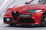 Alfa Romeo Giulia (952) Veloce 16-22 Накладка на передний бампер глянцевая