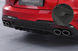 Kia Stinger GT 17- Накладка на задний бампер  Carbon look матовая