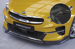 Kia XCeed 19- Накладка переднего бампера Carbon look