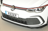 VW Golf 8 GTI/GTD/GTE 19- Сплиттер для переднего бампера глянцевый